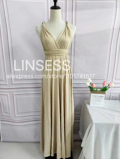 Rust Infinity Multiway Maxi Dress – Bridesmaid & Evening Gown