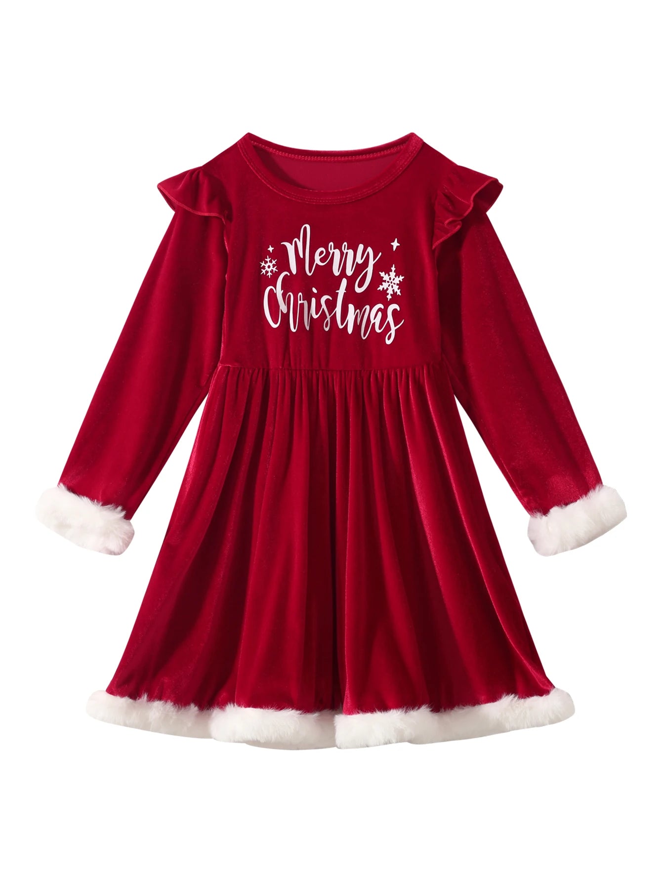 Winter Mermaid Dress for Girls ❄️👧