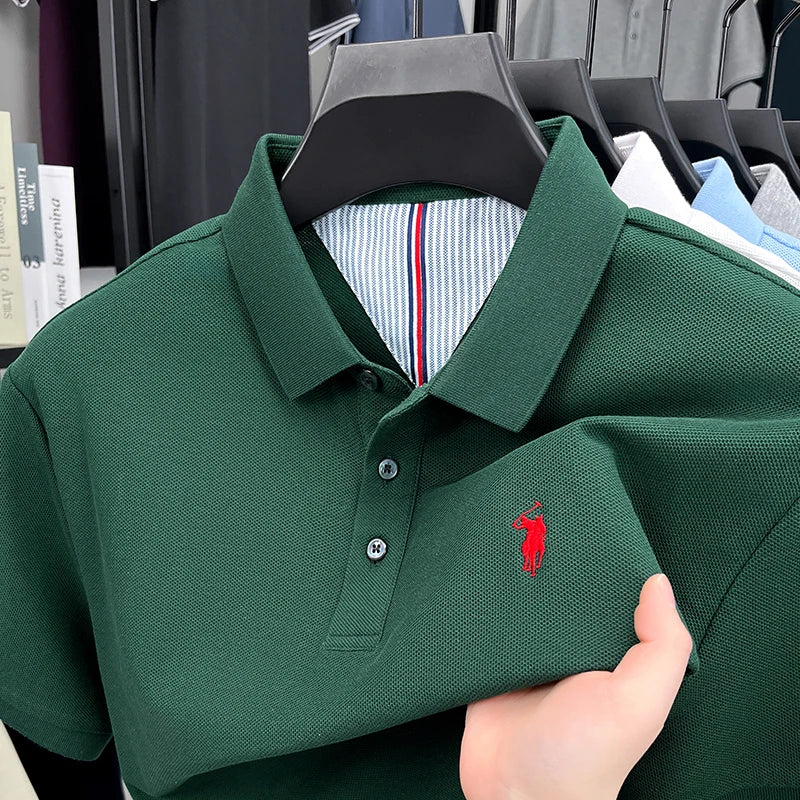 👕🧵 Men’s Embroidered Cotton Polo | Summer Casual 😎