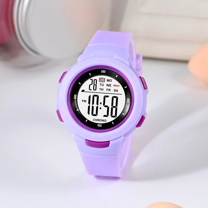 Kids Digital Watch – Luminous Waterproof Alarm Clock
