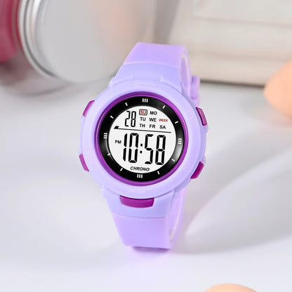 Kids Digital Watch – Luminous Waterproof Alarm Clock