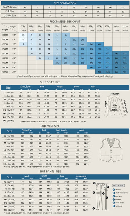 Men’s 3-Piece Slim Fit Suit 🤵 | Wedding & Business