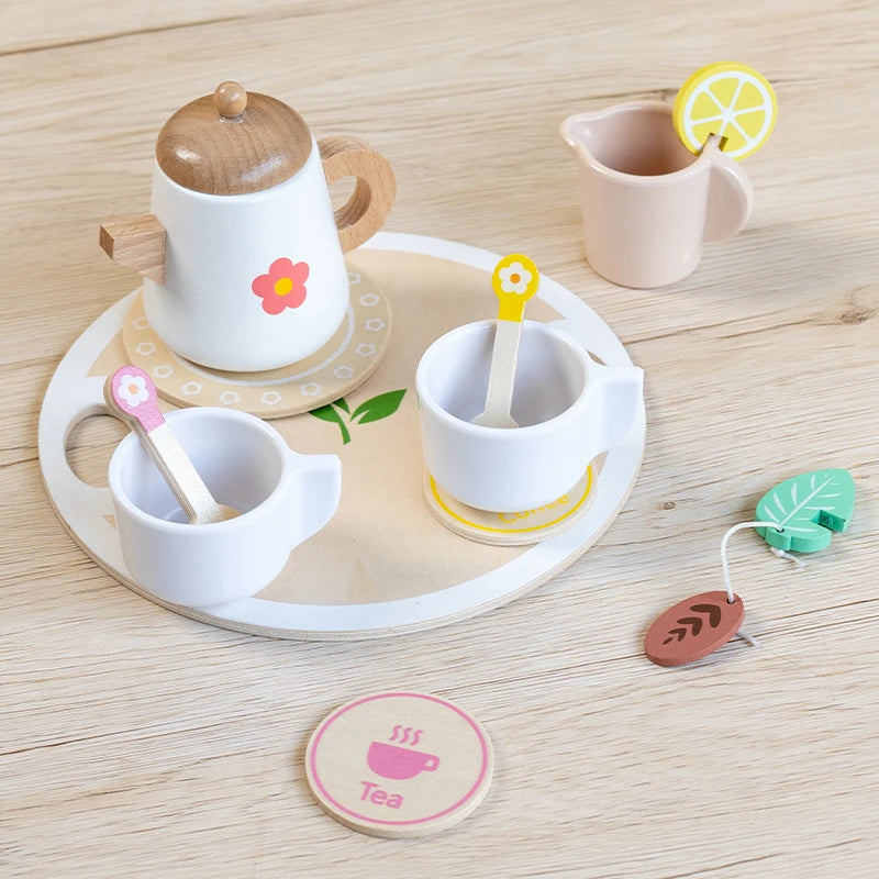 Glomexia Wooden Tea Play Set