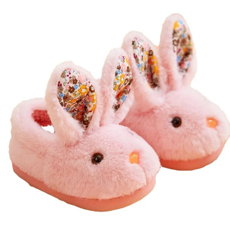 Kids Winter Indoor Slippers ❄️🥿 | Anti-Slip Unisex Comfort –