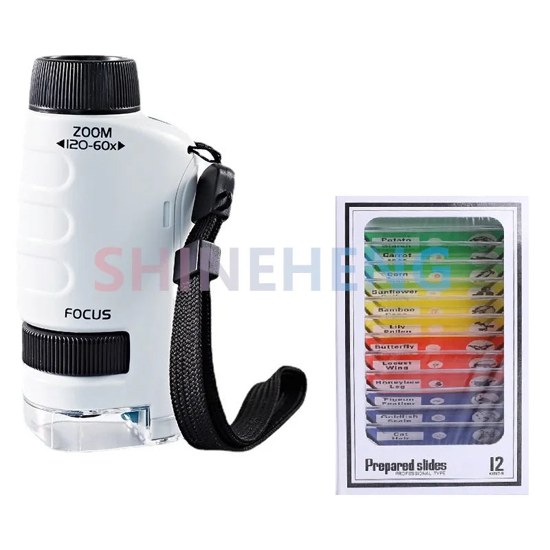 Glomexia Pocket Microscope for Kids (60–120X) 🔬