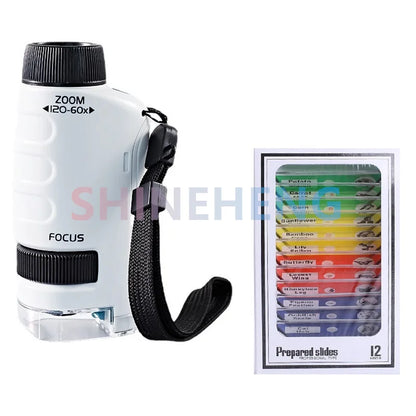 Glomexia Pocket Microscope for Kids (60–120X) 🔬