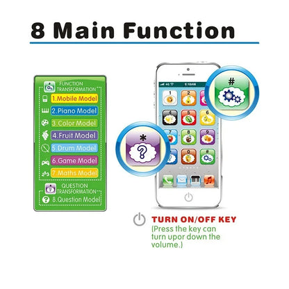 Baby Musical Learning Phone Toy with Light & Sound