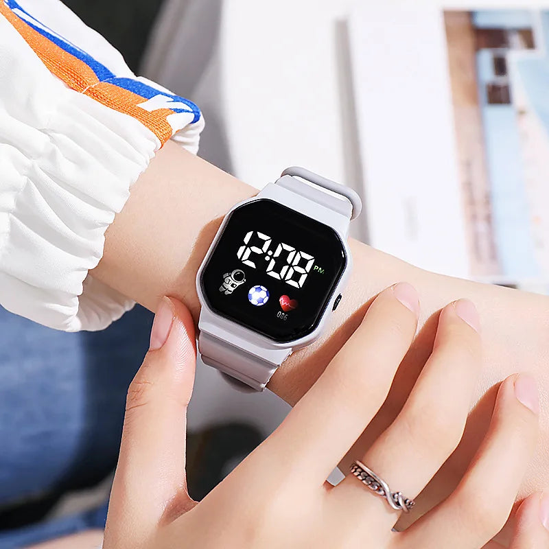 ⌚ Kids LED Sports Digital Watch | Waterproof Square Dial Watch for Boys & Girls 🚀