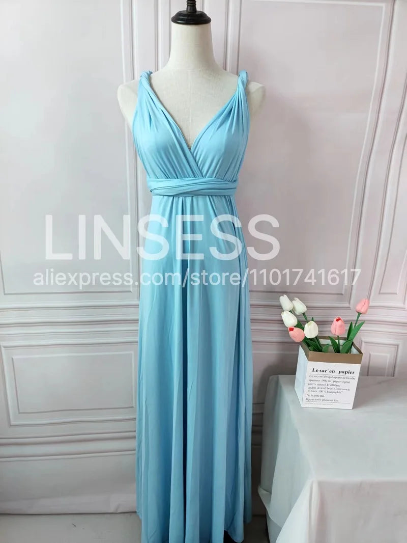 Rust Infinity Multiway Maxi Dress – Bridesmaid & Evening Gown