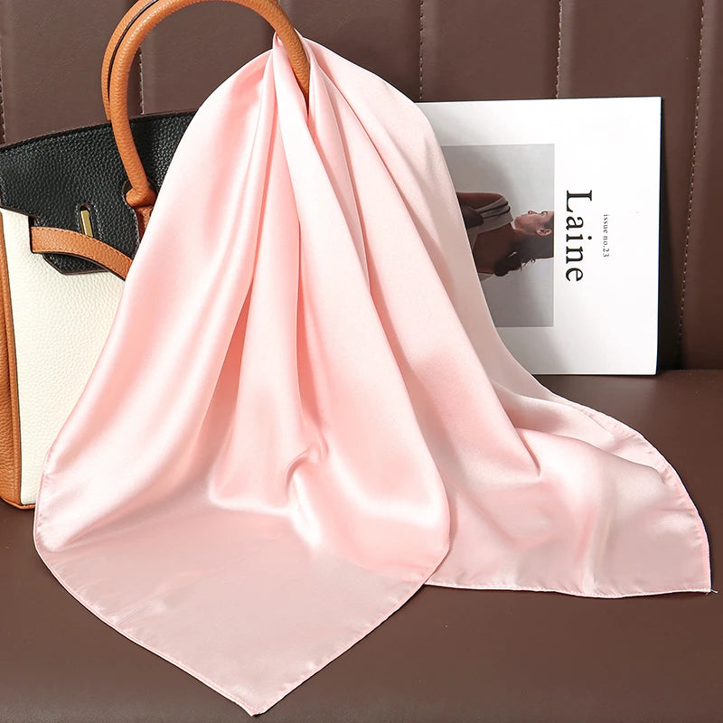 🧣 Glomexia 70x70 Fashion Square Scarf – Elegant Travel Hair Wrap ✨
