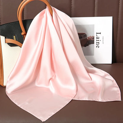 🧣 Glomexia 70x70 Fashion Square Scarf – Elegant Travel Hair Wrap ✨