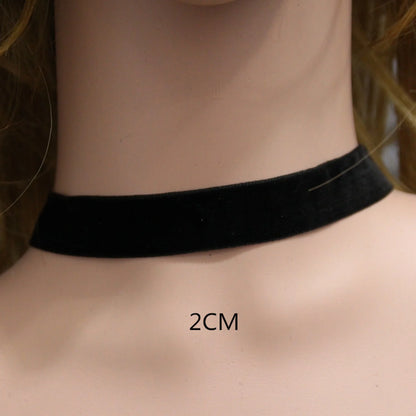 Black Velvet Gothic Choker Necklace