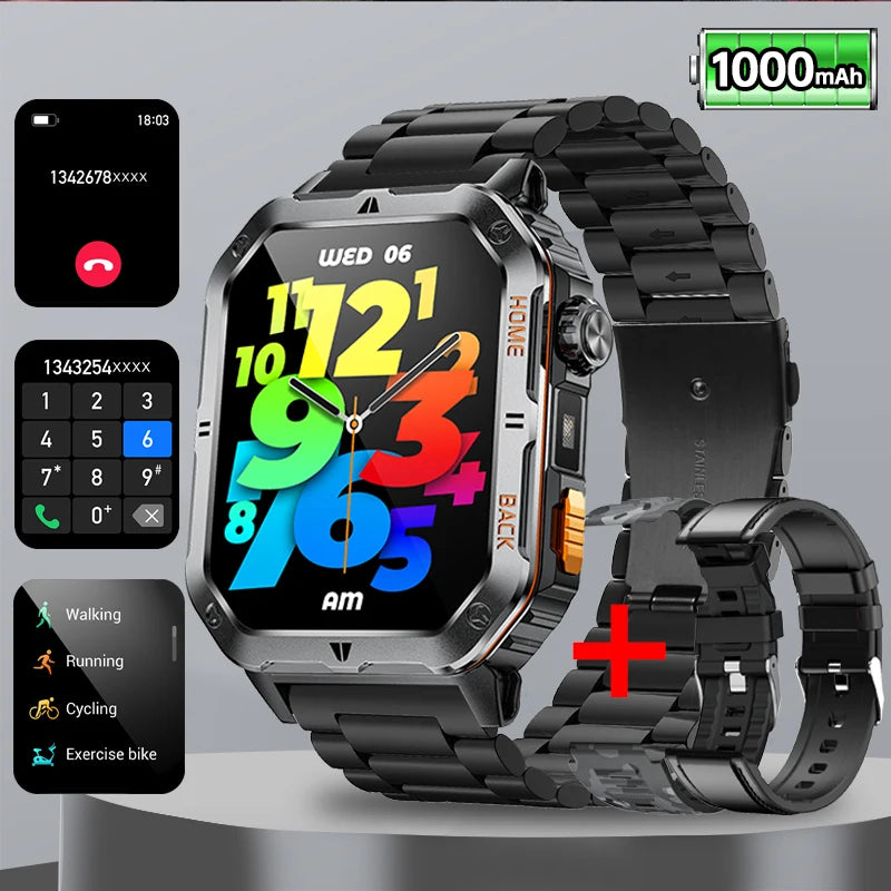 ⌚ 2.01” AMOLED GPS Smart Watch with Bluetooth Calling 🚀