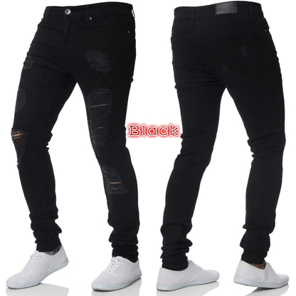 🌍 Glomexia– Men’s Casual Slim Fit Denim Jeans 👖🔥