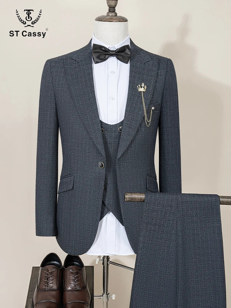Men’s 3-Piece Slim Fit Suit 🤵 | Wedding & Business