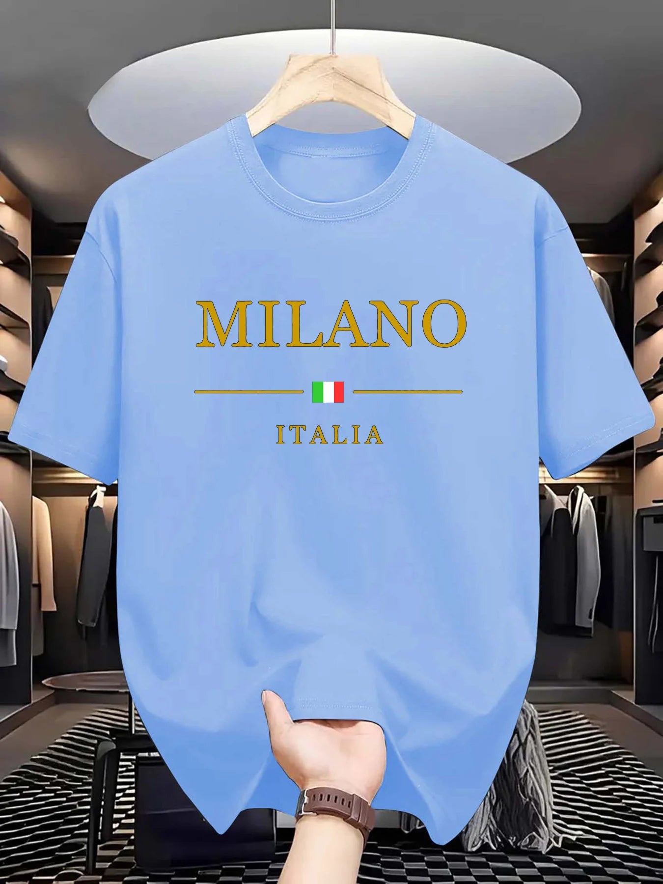 👕🌿 Men’s Cotton Travel Tee | Light & Breathable 😎
