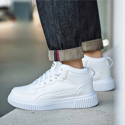 Men’s Patchwork Lace-Up Casual Shoes