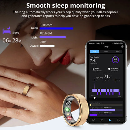 Glomexia Smart Health Ring – Heart Rate, Sleep & Fitness Tracker