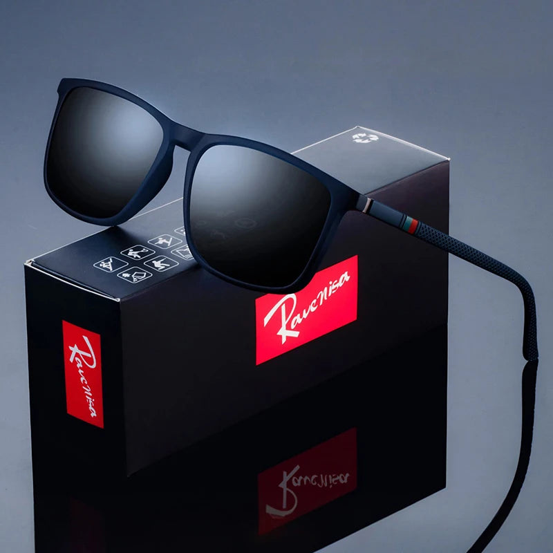 🌍 Glomexia – Polarized Rectangle Sunglasses for Men 😎🕶️