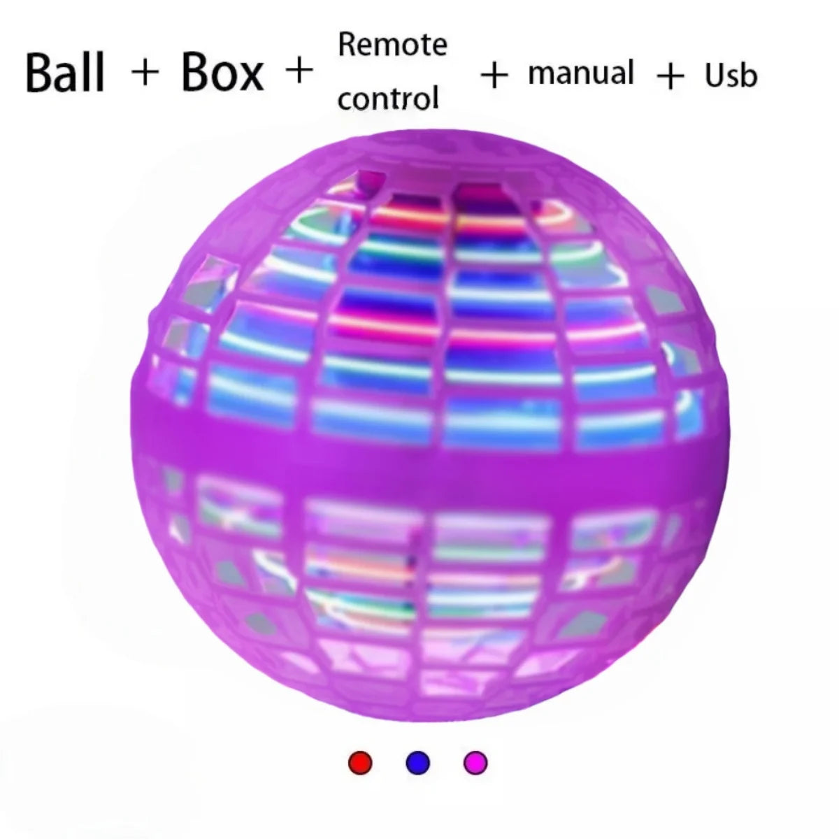 🛸 ✨ Glomexia LED Flying Ball Toy