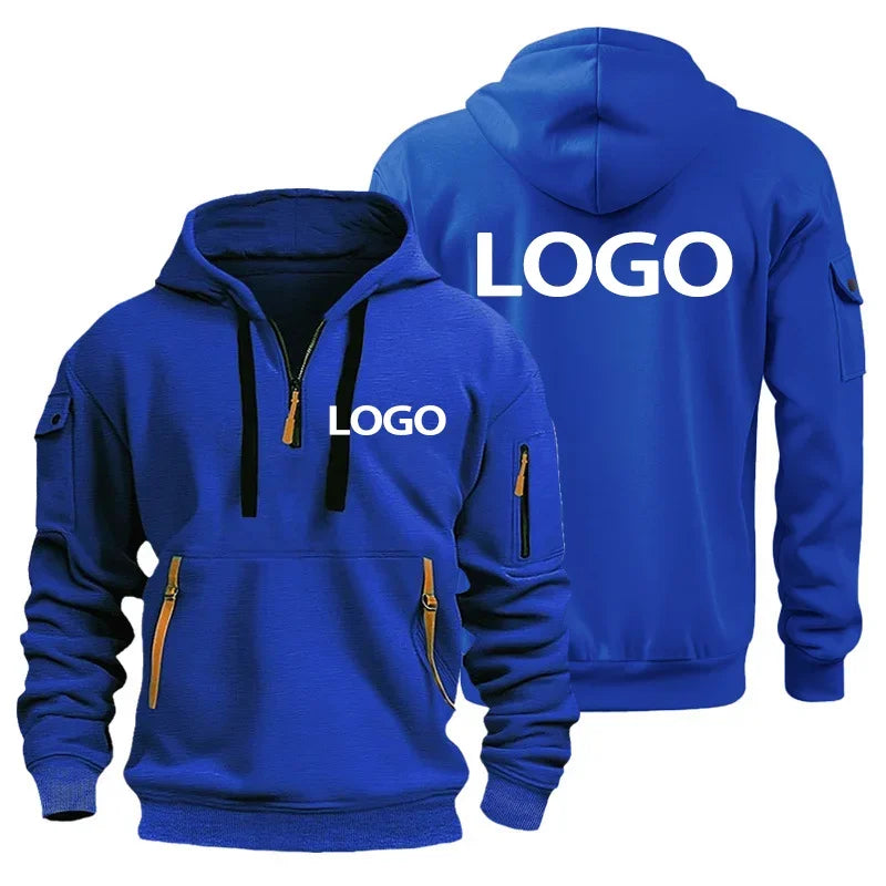 Glomexia Men’s Sports Hoodie – Zipper Sweatshirt with Arm Pocket