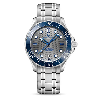 Men’s Automatic Diving Watch – Blue Dial Mechanical Wristwatch