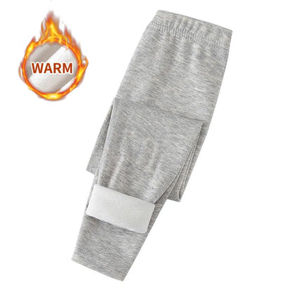 Premium Kids Winter Plush Warm Leggings – Thick & Comfortable (3/1Pc)