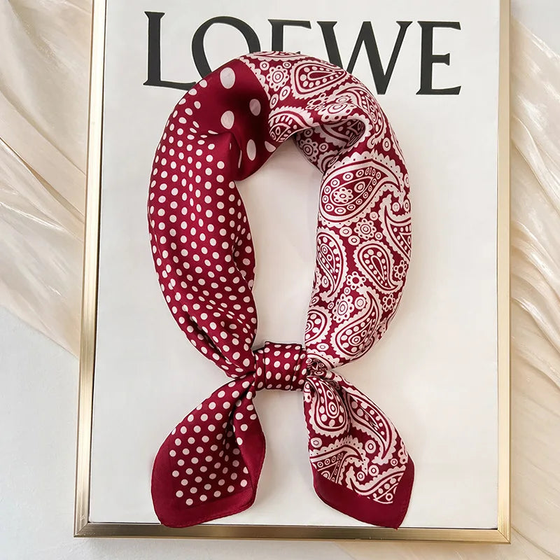 Women’s Luxury Silk Square Scarf Neckerchief