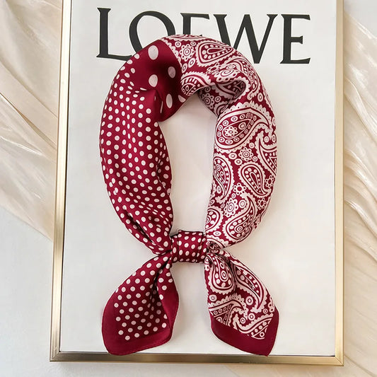 Women’s Luxury Silk Square Scarf Neckerchief