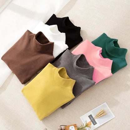 Premium Kids Winter Thermal Turtleneck Fleece Top