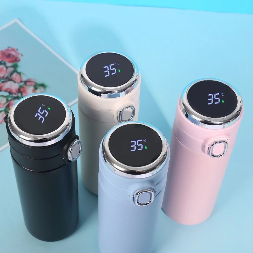 ☕ Smart Temperature Display Vacuum Flask (400–420ml)