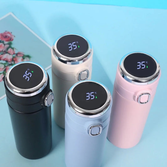 ☕ Smart Temperature Display Vacuum Flask (400–420ml)
