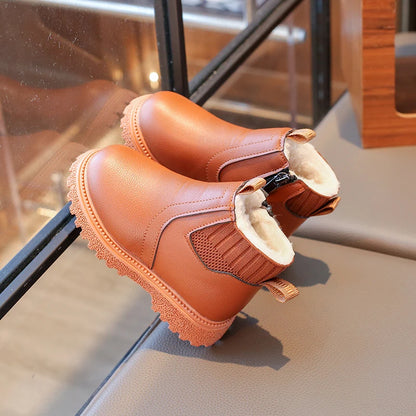 Kids Waterproof Winter Boots ❄️👢 | Anti-Slip Ankle Fashion Boots