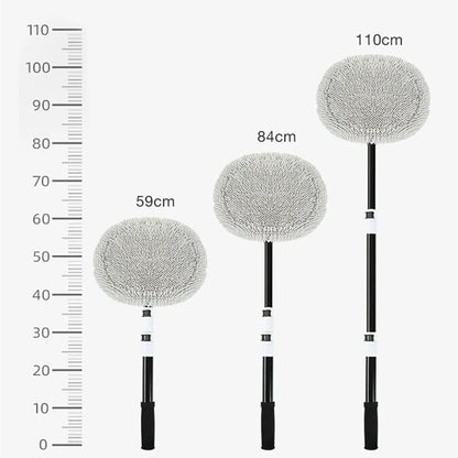 Premium Telescopic Car Wash Brush with Soft Chenille Mop
