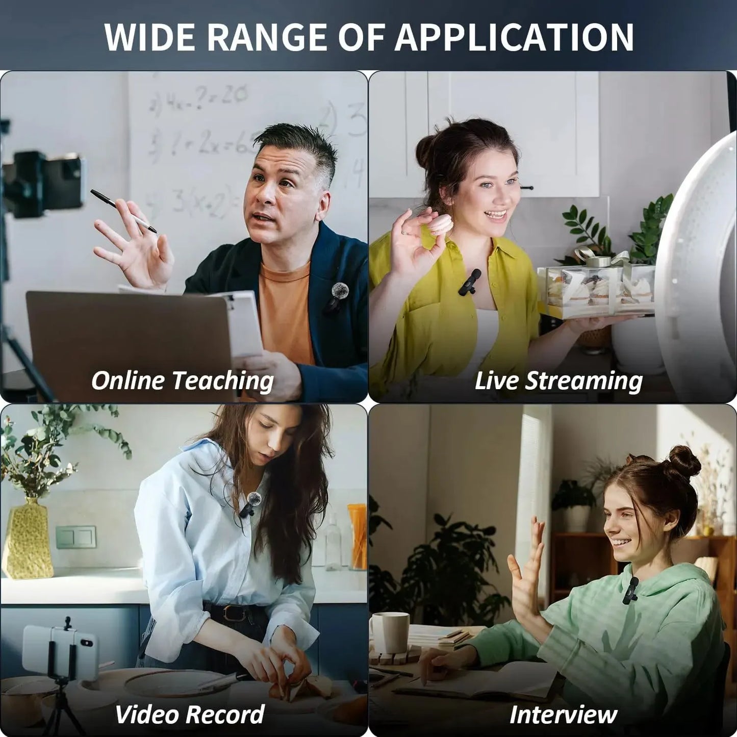 K60 Wireless Lavalier Mic 🎙️ | Plug & Play Mini Clip Microphone