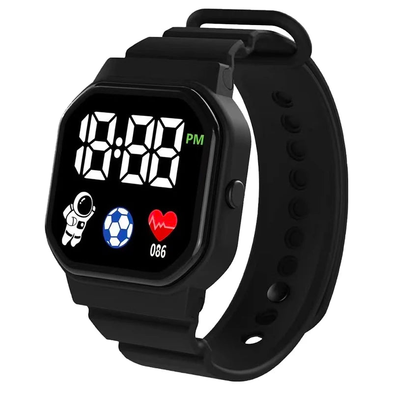 ⌚ Kids LED Sports Digital Watch | Waterproof Square Dial Watch for Boys & Girls 🚀