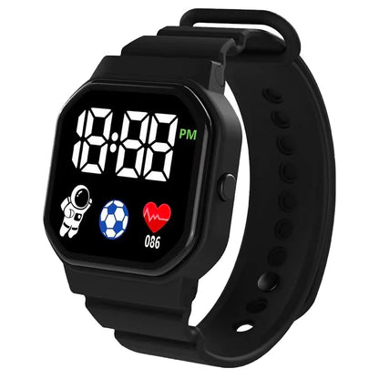 ⌚ Kids LED Sports Digital Watch | Waterproof Square Dial Watch for Boys & Girls 🚀