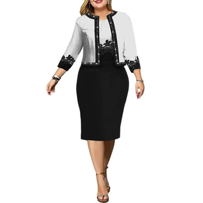 Women’s Two Piece Dress Set – Floral Cardigan & Tank Dress