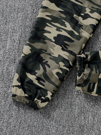 Premium Girls 3-Piece Hoodie & Camo Pants Set