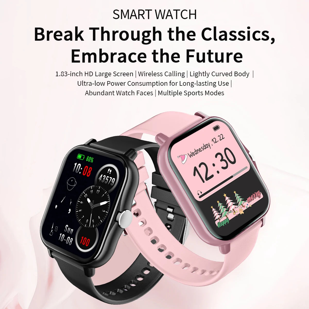 Bluetooth Call Smart Watch – 1.83” Touch Fitness Tracker