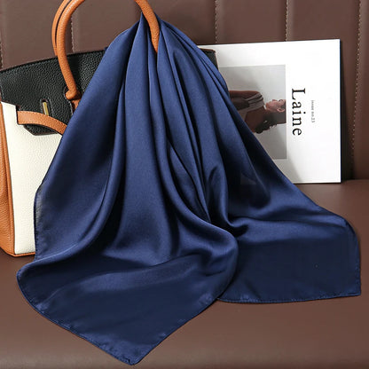🧣 Glomexia 70x70 Fashion Square Scarf – Elegant Travel Hair Wrap ✨