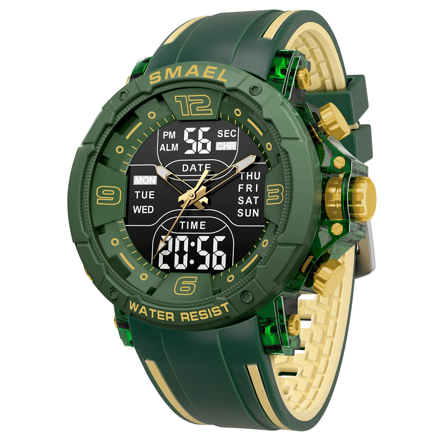 Men’s Analog Digital Sports Watch – Shock Resistant & Waterproof