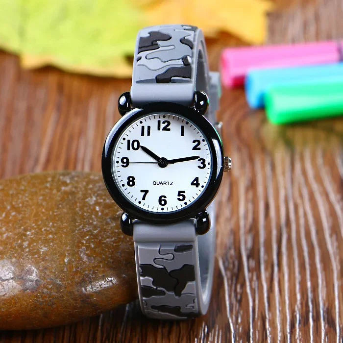 🌍 Glomexia – Camo Kids Cartoon Watch ⌚🎒