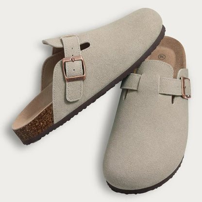 🥿 Suede Cork Clogs – Arch Support Comfort Mules (Unisex)