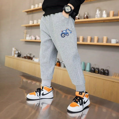 Premium Cartoon Car Cotton Sweatpants for Kids