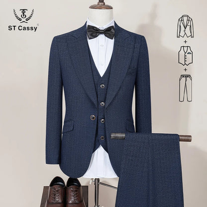 Men’s 3-Piece Slim Fit Suit 🤵 | Wedding & Business