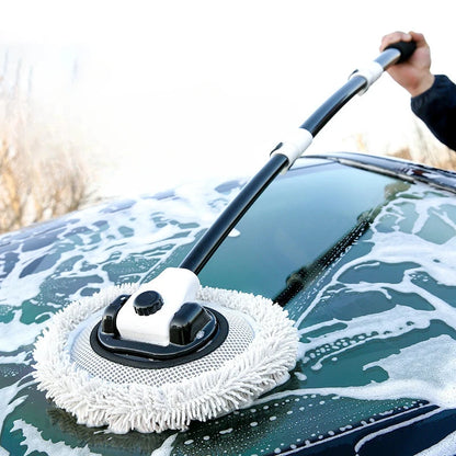 Premium Telescopic Car Wash Brush with Soft Chenille Mop