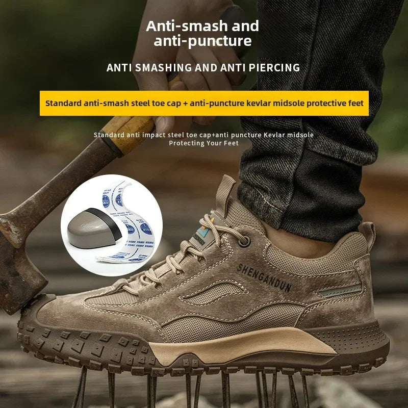 Premium Steel Toe Safety Shoes – Anti Smash & Anti Puncture Work Boots