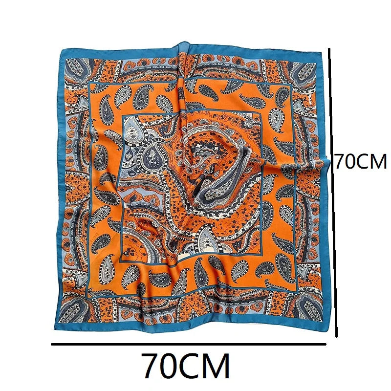 Women’s Luxury Silk Square Scarf Neckerchief