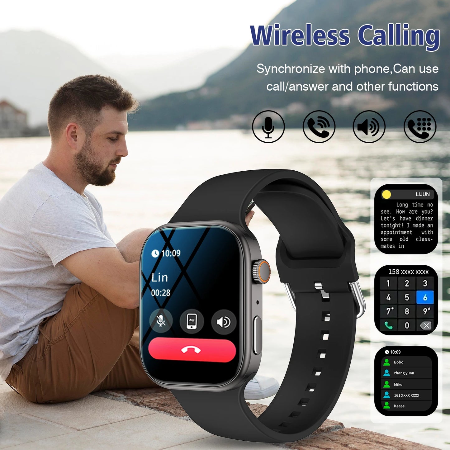 Glomexia Bluetooth Smart Watch 💙